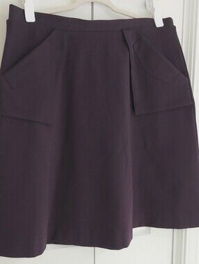 Wear & Flair Skirt, Size 1XL, Dark Purple, Ponte Scuba, Pockets